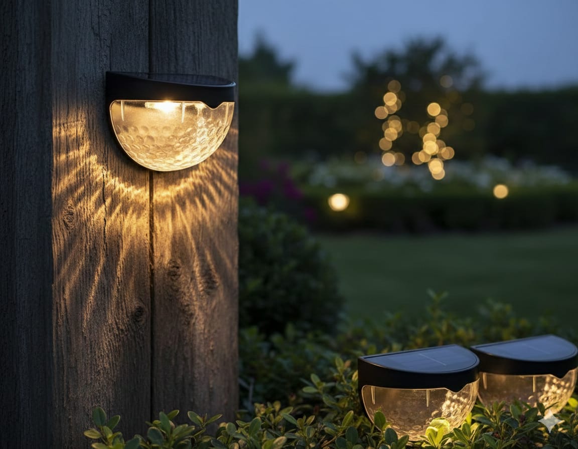 Solar Fence Lights (Pack of 4)